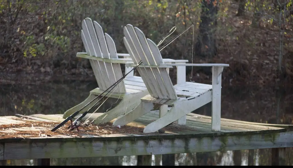 Chairs on dock